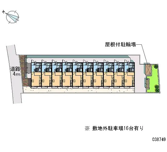 ★手数料０円★千葉市稲毛区宮野木町　月極駐車場（LP）